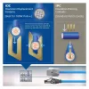 ACT Blue 20 metrų S/FTP CAT6A B2ca PoE++ 100W vientisas paruoštas montavimo kabelis, RJ45 kištukas – lizdas