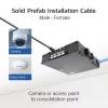 ACT Blue 40 m S/FTP CAT6A B2ca PoE++ 100 W vientisas montažinis kabelis, RJ45 kištukas – lizdas
