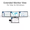 ACT Universal USB-C Dock 4K, 3 HDMI/DisplayPort monitorams, DisplayLink