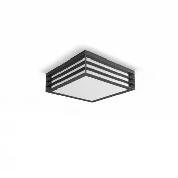 Philips myGarden Moonshine lubinis šviestuvas 28W E27 be lemputės, lauko sieninis apšvietimas, antracitas, aliuminis, sintetika, IP44, sodas, terasa, II