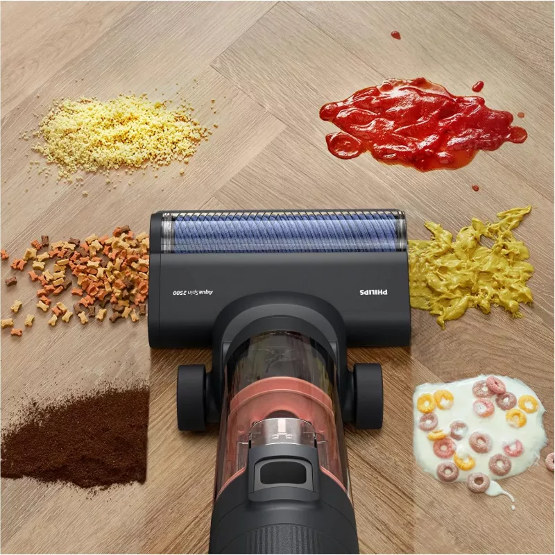 Philips 6000 serijos XW6264/11 belaidis šluotinis siurblys, sausas/šlapias valymas, cikloninė filtravimo sistema, be maišelio, pilkas