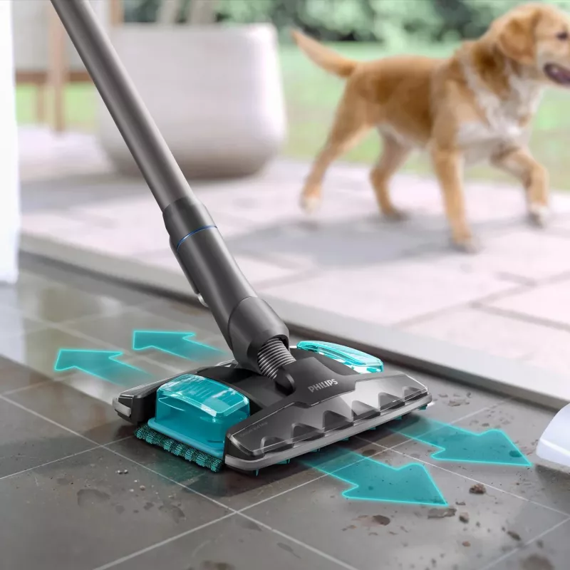 Philips XC8155/01 2-in-1 belaidis šluotinis siurblys – sausam ir šlapiam valymui, 25,2 V, 0,6 L