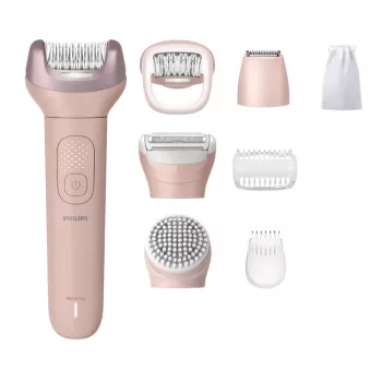 Epiliatorius Philips Series 9000 BRE719/00 – belaidis, šlapias ir sausas, 32 pincetai, 2 greičiai, rožinis