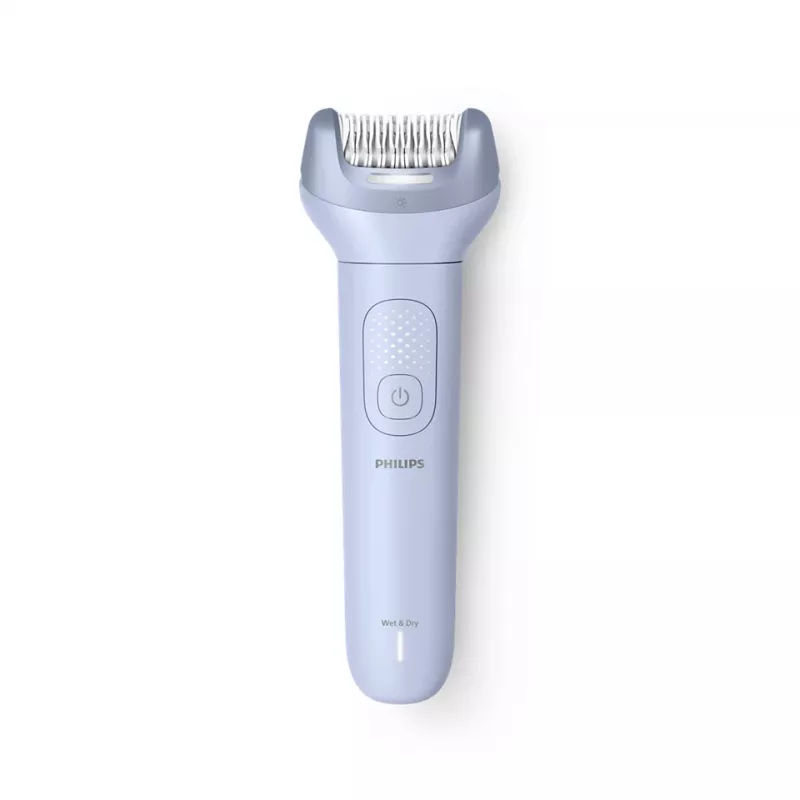 Epiliatorius Philips 8000 serijos BRE711/00 – 32 pincetai, 2 greičiai, šlapias ir sausas naudojimas, įmontuota ličio jonų baterija, mėlyna