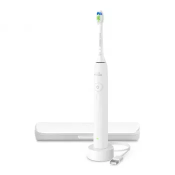 Philips 3100 serijos HX4033/21 elektrinis soninis dantų šepetėlis – įkraunamas, Li‑Ion baterija, Daily Care režimas, 1 rankena ir 1 šepetėlio galvutė