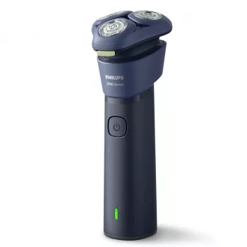 Rotacinis skustuvas Philips 2000 serijos S2885/00 — 3 galvutės, NiMH akumuliatorius, šlapias ir sausas naudojimas, mėlynas
