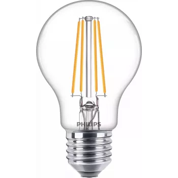 Philips Filament lemputė skaidri 60 W A60 E27 x6, 7 W, 60 W, E27, 806 lm, 15000 h