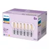 Philips Filament lemputė skaidri 60 W A60 E27 x6, 7 W, 60 W, E27, 806 lm, 15000 h