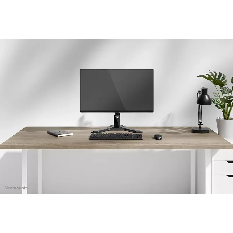 Neomounts DS45-600BL1 vieno monitoriaus stovas, 10–32 colių, VESA 75x75–100x100, max 9 kg, laisvai pastatomas, juodas