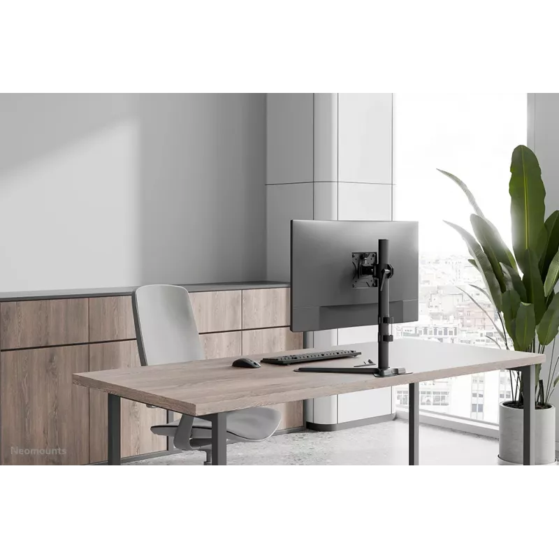 Neomounts DS45-600BL1 vieno monitoriaus stovas, 10–32 colių, VESA 75x75–100x100, max 9 kg, laisvai pastatomas, juodas