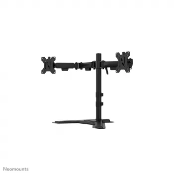Dvigubas monitorių stovas Neomounts DS45-600BL2 10–32 colių ekranams, 2 ekranai, max 6 kg, VESA 75x75–100x100, laisvai pastatomas, juodas