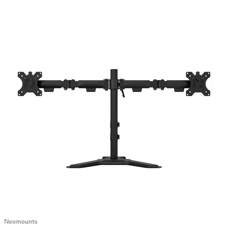 Dvigubas monitorių stovas Neomounts DS45-600BL2 10–32 colių ekranams, 2 ekranai, max 6 kg, VESA 75x75–100x100, laisvai pastatomas, juodas