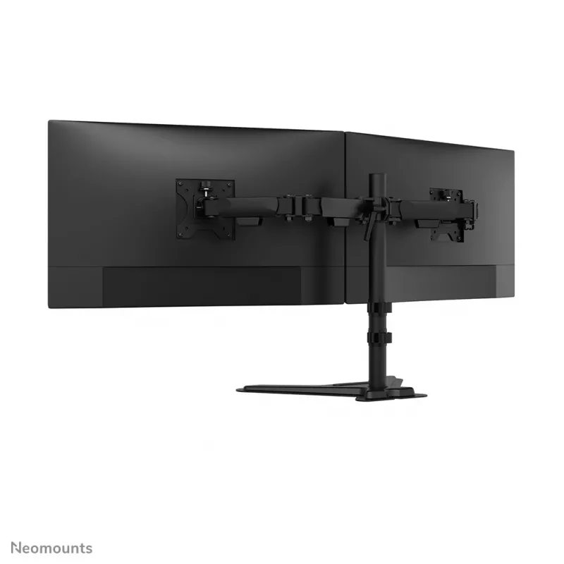 Dvigubas monitorių stovas Neomounts DS45-600BL2 10–32 colių ekranams, 2 ekranai, max 6 kg, VESA 75x75–100x100, laisvai pastatomas, juodas