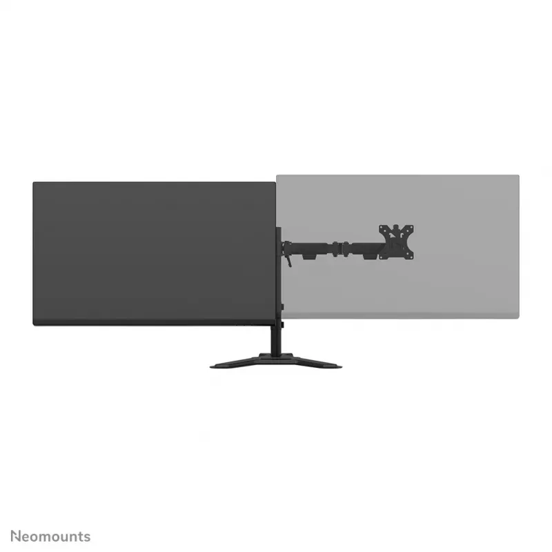Dvigubas monitorių stovas Neomounts DS45-600BL2 10–32 colių ekranams, 2 ekranai, max 6 kg, VESA 75x75–100x100, laisvai pastatomas, juodas