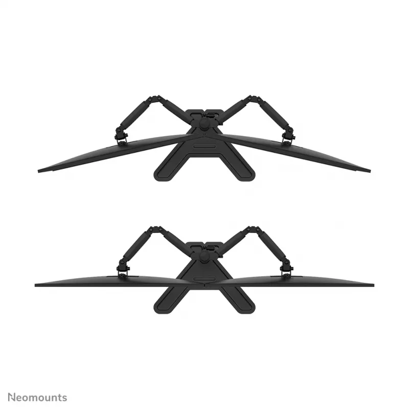 Dvigubas monitorių stovas Neomounts DS45-600BL2 10–32 colių ekranams, 2 ekranai, max 6 kg, VESA 75x75–100x100, laisvai pastatomas, juodas