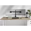 Dvigubas monitorių stovas Neomounts DS45-600BL2 10–32 colių ekranams, 2 ekranai, max 6 kg, VESA 75x75–100x100, laisvai pastatomas, juodas