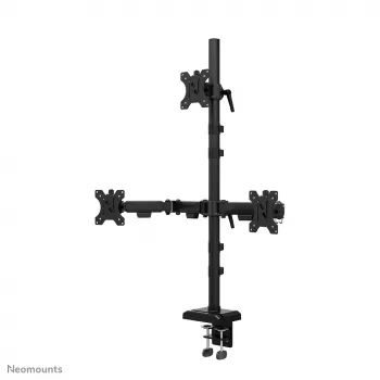 Neomounts DS60-600BL2-1 Trigubas monitoriaus laikiklis 10-32 colių, Gnybtas/Gromet, 9 kg, 25.4 cm (10 col.), 81.3 cm (32 col.), 100 x 100 mm, Juoda