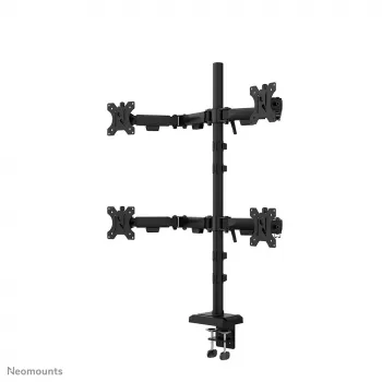 Keturių monitorių laikiklis Neomounts DS60-600BL2-2 10–32 colių ekranams, VESA 75x75–100x100, max 8 kg, spaustuvas/gręžtuvas, juodas