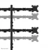 Keturių monitorių laikiklis Neomounts DS60-600BL2-2 10–32 colių ekranams, VESA 75x75–100x100, max 8 kg, spaustuvas/gręžtuvas, juodas