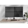Keturių monitorių laikiklis Neomounts DS60-600BL2-2 10–32 colių ekranams, VESA 75x75–100x100, max 8 kg, spaustuvas/gręžtuvas, juodas