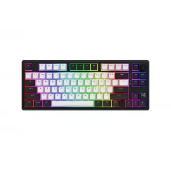 HATOR Skyfall 80 MAG ULTIMA 8K belaidė klaviatūra žaidimams USB + RF Wireless + Bluetooth QWERTY US English juoda, balta