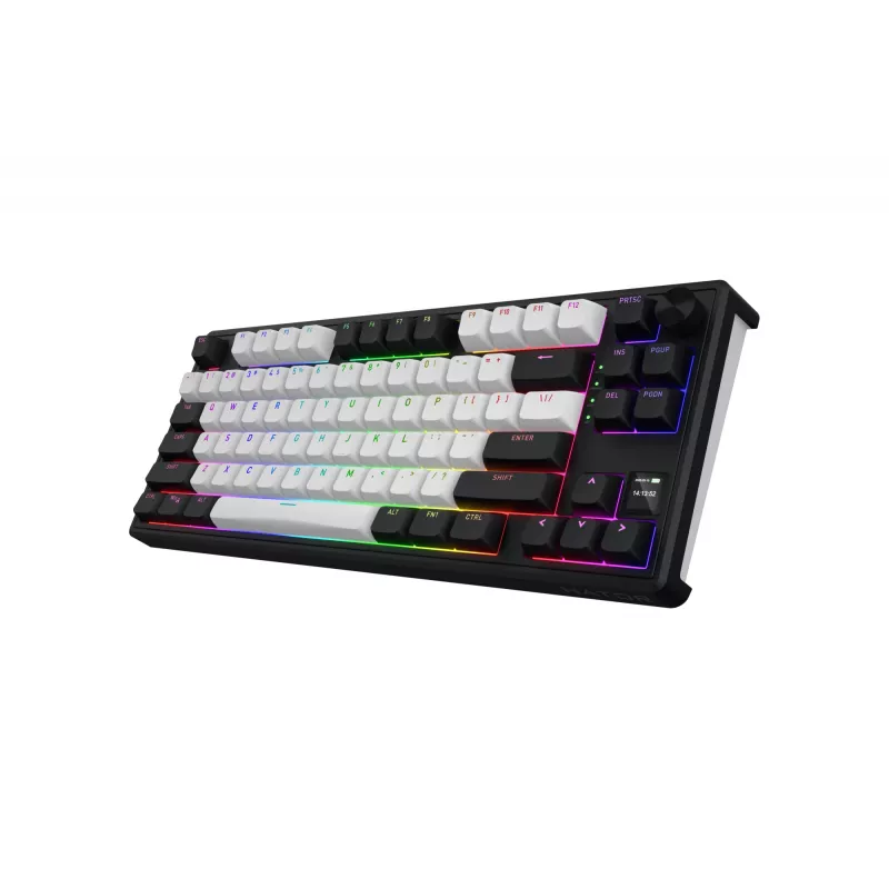 HATOR Skyfall 80 MAG ULTIMA 8K belaidė klaviatūra žaidimams USB + RF Wireless + Bluetooth QWERTY US English juoda, balta