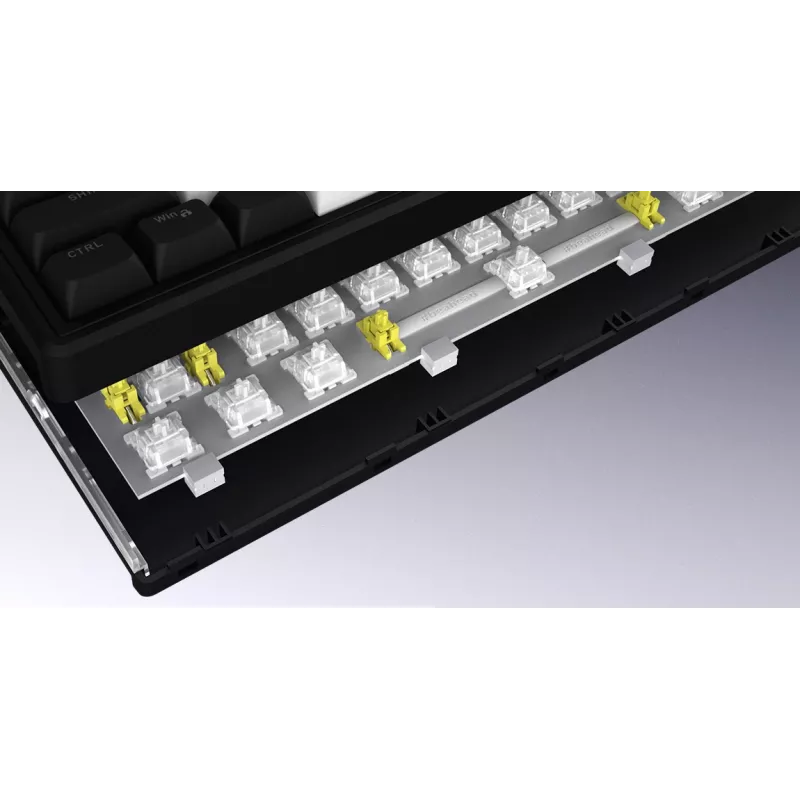 HATOR Skyfall 80 MAG ULTIMA 8K belaidė klaviatūra žaidimams USB + RF Wireless + Bluetooth QWERTY US English juoda, balta