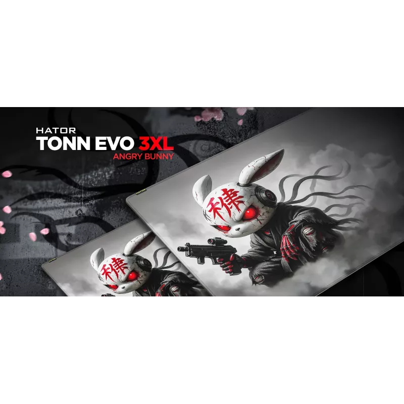 Pelėdos kilimėlis HATOR Tonn EVO 3XL Angry bunny