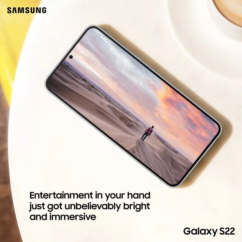 Samsung Galaxy S22 SM-S901B 15,5 cm (6,1 colio) Dual SIM Android 12 5G USB Type-C 8 GB 128 GB 3700 mAh Juoda