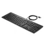 HP USB Business Slim klaviatūra, pilno dydžio (100%), laidinė, USB, juoda