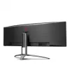 AOC B2 AG493UCX2 kompiuterio monitorius 124 cm (48,8 inch) 5120 x 1440 pikselių Quad HD LED juodas