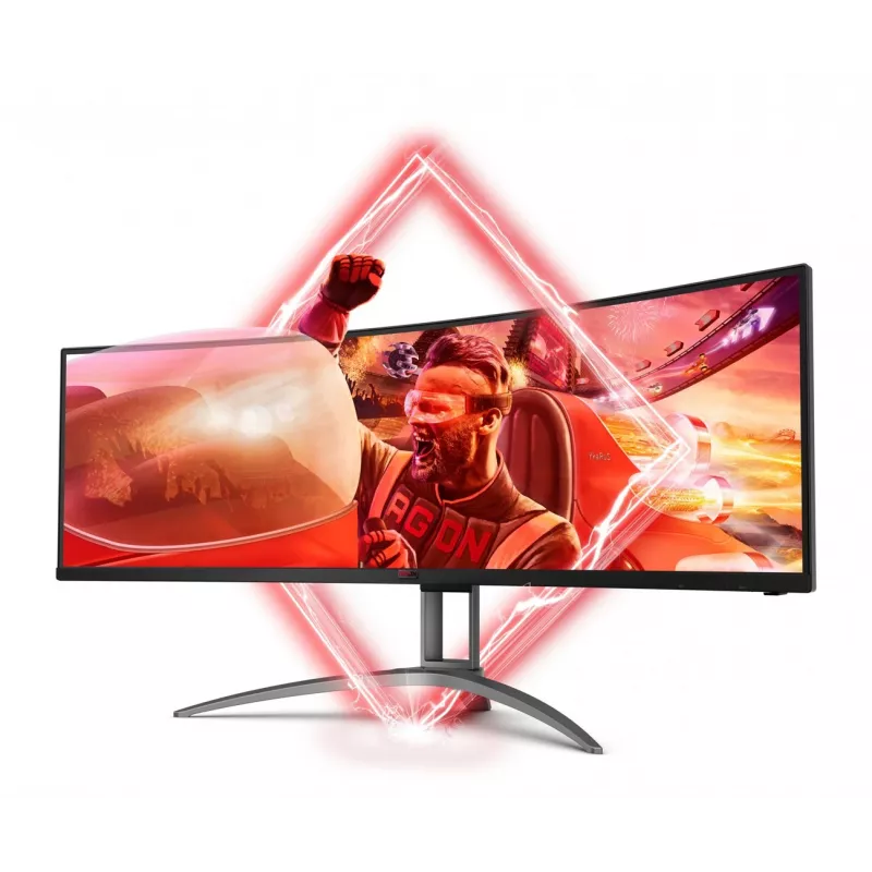AOC B2 AG493UCX2 kompiuterio monitorius 124 cm (48,8 inch) 5120 x 1440 pikselių Quad HD LED juodas