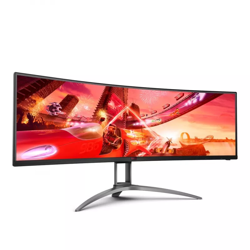 AOC B2 AG493UCX2 kompiuterio monitorius 124 cm (48,8 inch) 5120 x 1440 pikselių Quad HD LED juodas