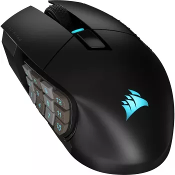 Corsair SCIMITAR ELITE WIRELESS pelė žaidimams Dešinei rankai RF belaidis + Bluetooth + USB Type-C Optinė 26000 DPI