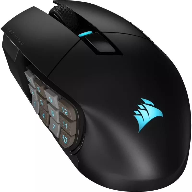 Corsair SCIMITAR ELITE WIRELESS pelė žaidimams Dešinei rankai RF belaidis + Bluetooth + USB Type-C Optinė 26000 DPI