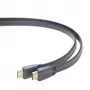 HDMI-HDMI laidas v2.0 3D TV High Speed Ethernet 1,8m plokščias (auksuoti kontaktai)