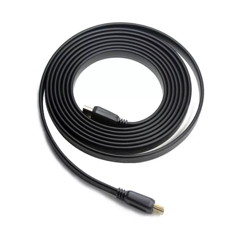 HDMI-HDMI laidas v2.0 3D TV High Speed Ethernet 1,8m plokščias (auksuoti kontaktai)
