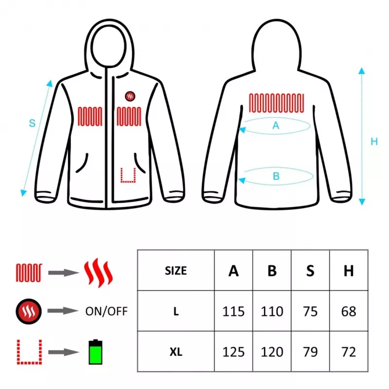Vyriška šildoma striukė GLOVII, dydžiai L ir XL