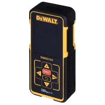 DeWALT DW03101 Lazerinis atstumo matuoklis Juodas, Geltonas 100 m