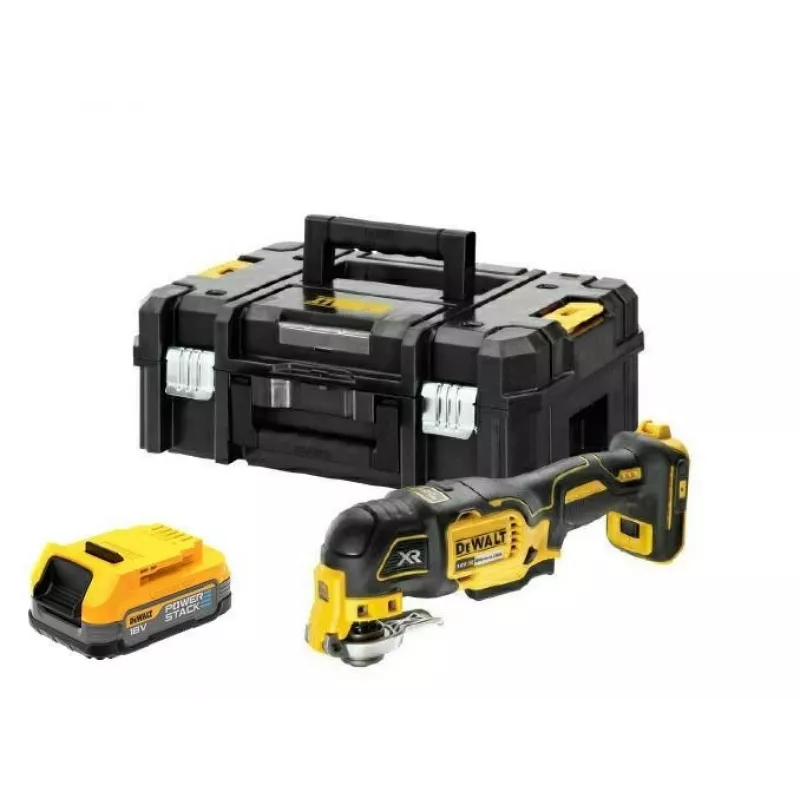 Osciliacinis įrankis DEWALT bešepetėlis, 18V, akumuliatorius 7Ah, TSTAK