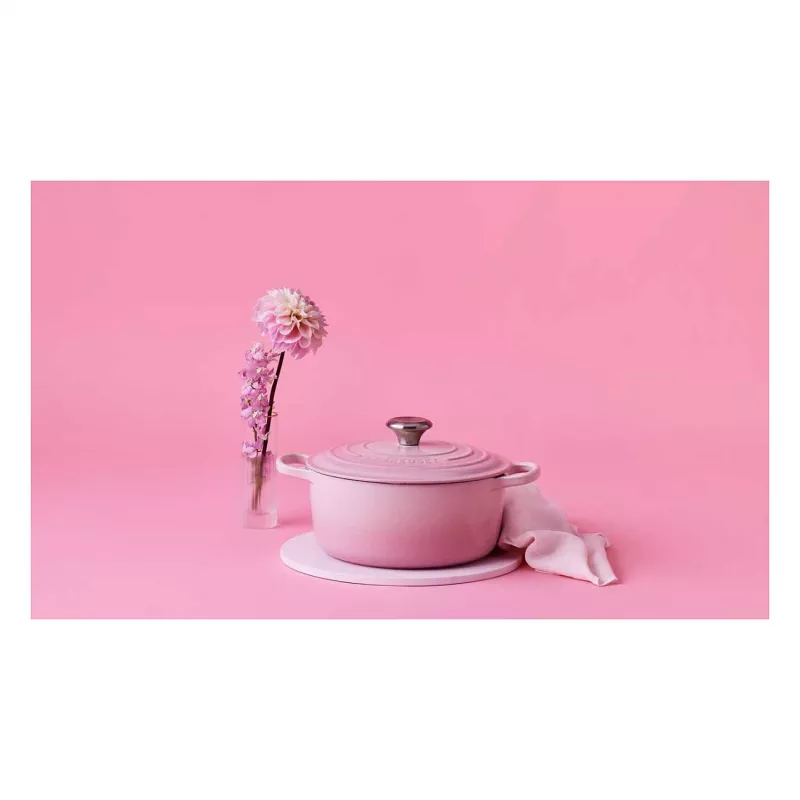 Le Creuset Signature ketaus apvalus puodas 24cm shell pink