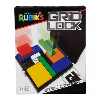 Rubiko kubo „Gridlock“ žaidimas – problemų sprendimo galvosūkis, įkvėptas klasikinio smegenų treniruoklio, suaugusiems ir vaikams nuo 7 metų