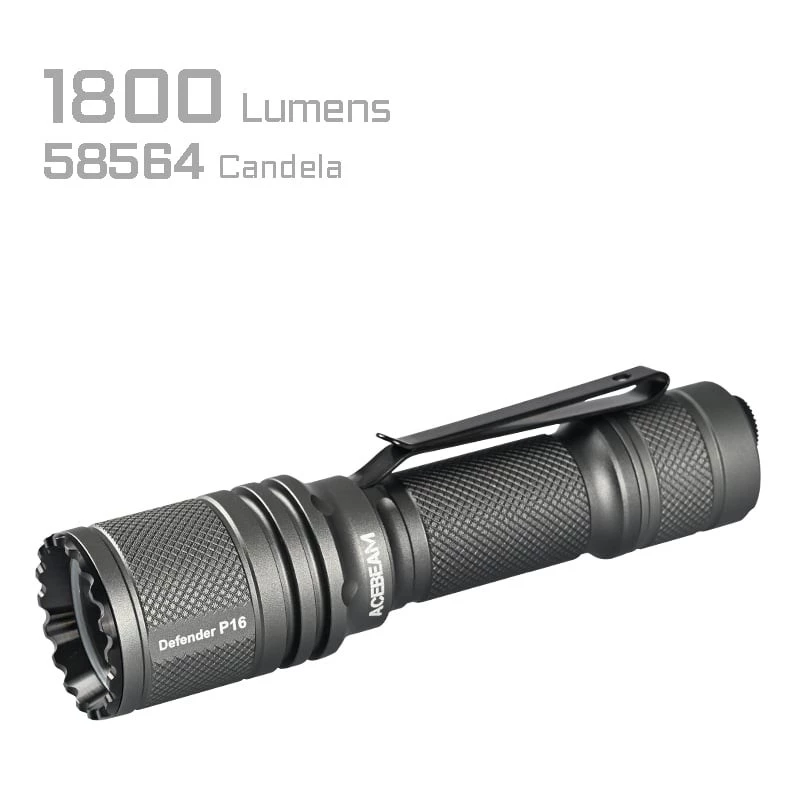 AceBeam P16 Įkraunamas LED Prožektorius 1000 Lumenų Pilka