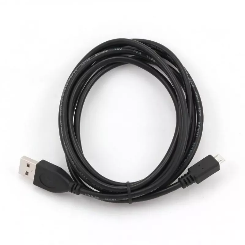Gembird CCP-MUSB2-AMBM-0.1M USB 2.0 laidas USB-A – Micro-USB B, 0,1 m, juodas