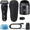 Braun Series 9 9352cc Sport Foil skustuvas su trimeriu Juoda Pilka