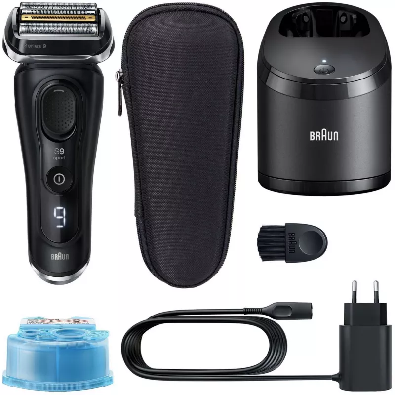 Braun Series 9 9352cc Sport Foil skustuvas su trimeriu Juoda Pilka