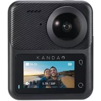 Veiksmo kamera KanDao QooCam 3 QCM0301 dviejų objektyvų 360° 4K vaizdo įrašymui