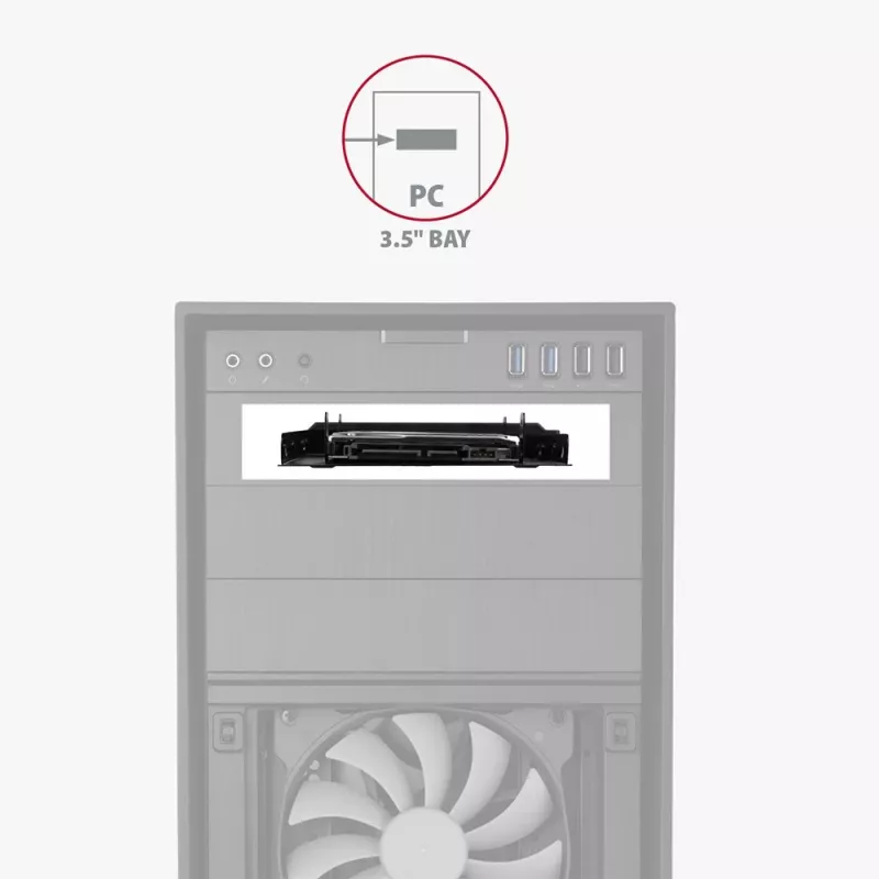 AXAGON RHD-P25 metalinis rėmas 2x 2.5 colio į 3.5 colio/PCI
