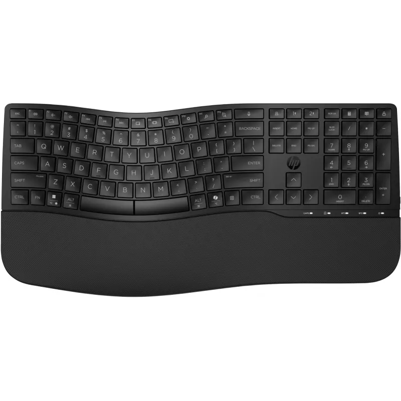 HP 680 Comfort Dual-Mode belaidė klaviatūra Full-size juoda Bluetooth