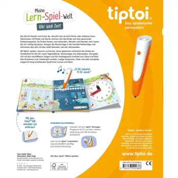 tiptoi Meine Lern-Spiel-Welt: Uhr und Zeit, mokomoji knygelė